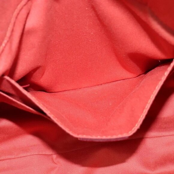 Chloe Angie Hand Bag Leather 2way Red Gold Auth BA2421 - Picture 12 of 16